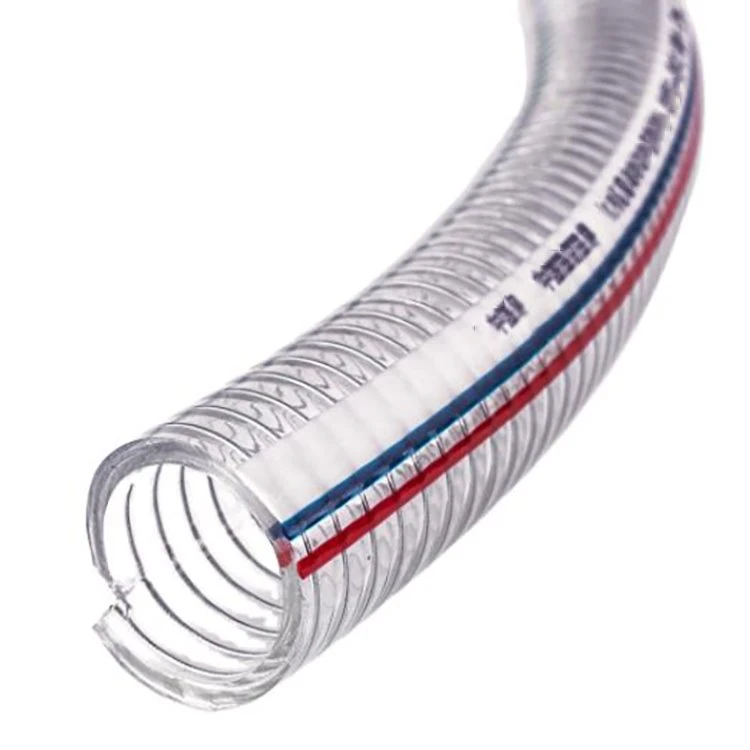 Gibka cev, ojačana s prozorno pvc žico
