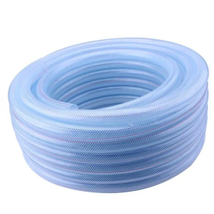 reinforced clear pvc tubing with polyester braid-4